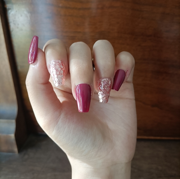 CUSTOM NAILS 10pcs set size M&S Sugar Plum Fairy - Picture 5 of 6